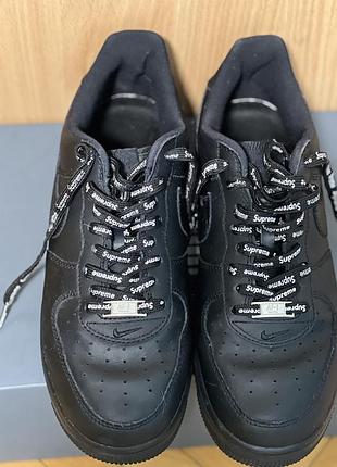 Nike air force 1 low supreme black 3