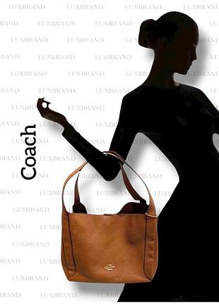 Сумка coach натуральная кожа