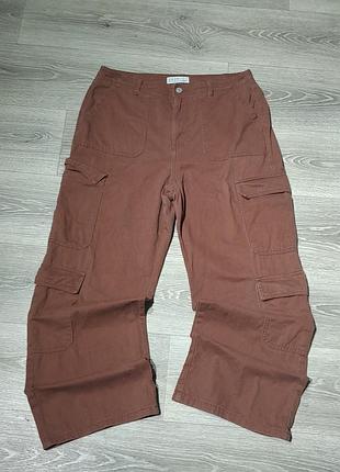Широкие карго брюки primark