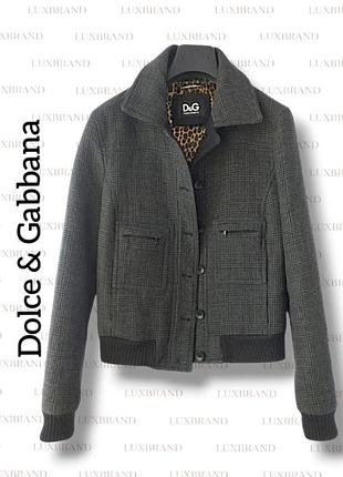 Бомбер куртка жакет шерсть шелк dolce & gabbana