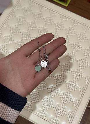 Кулон для жінок tiffany & co. у формі серця, срібло 925 проби