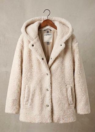 Тепле плюшеве пальто esprit.