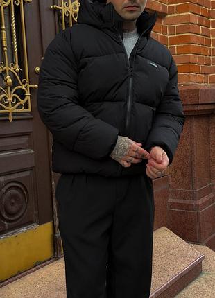 Пуховик серый и черный 10