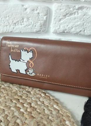 Милый кошелек radley. натуральная кожа.