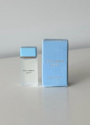 Dolce&gabbana light blue eau de toilette 5 ml мініатюра туалетна вода духи парфум парфуми дольче габбана