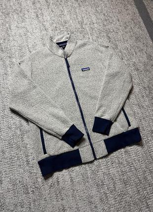 Чоловіча флісова кофта patagonia сіра розмір l-xl