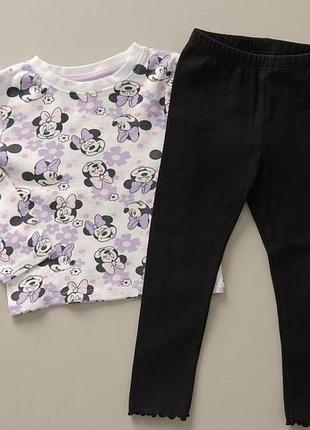 ✨ стильний дитячий комплект / збірний набір: лонгслів disney & primark+ лосини zara ✨   на 2-3 р