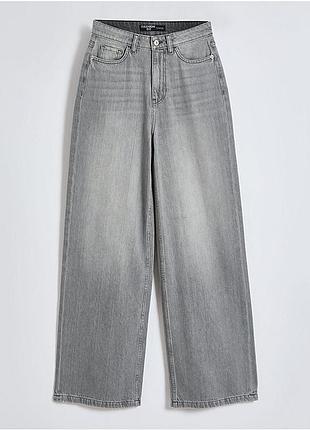 Сірі джинси wide leg