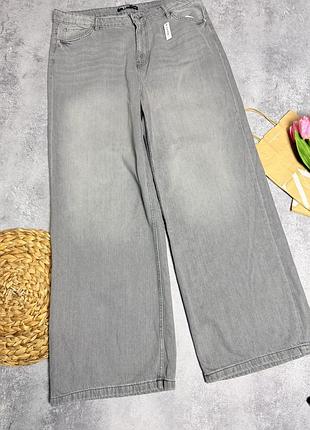 Сірі джинси wide leg 4