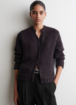 Кардиган женский cos flecked chunky wool-alpaca cardigan / l
