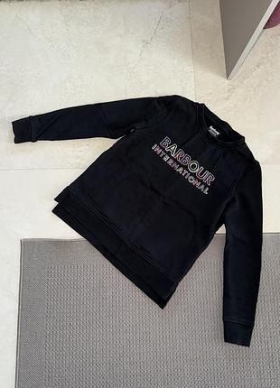 Barbour натуральний бавовняний світшот кофта натуральный хлопковый свитшот двонитка двунить