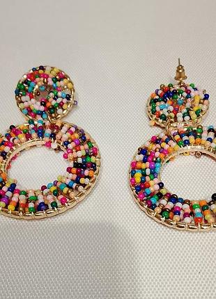 Серьги из бисера