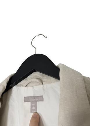 Лляний класичний жакет h&m 3