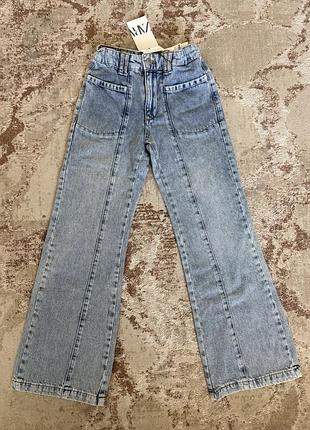 Джинси для підлітків zara bootcut блакитні 140р
