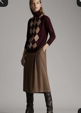 Водолазка гольф вовна/шовк massimo dutti, р. s-m