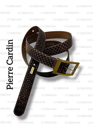 Ремень pierre cardin винтаж из кожи питона змеиная кожа