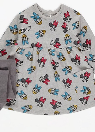 Платье george minnie mouse с колготками 80см 86см