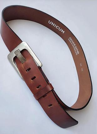 Кожаный ремень unicum, genuine leather made in switzerland