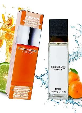 Мини парфюм clinique happy for men (м) 40 мл