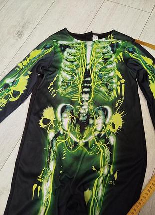 Карнавальный костюм скелета на хеллоуин. 3