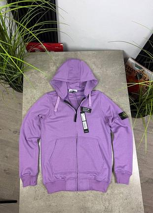 Зіп-худі stone island фіолетовий