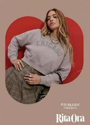 Світшот теплий оверсайз кольору мокка rita ora& primark р.l 2