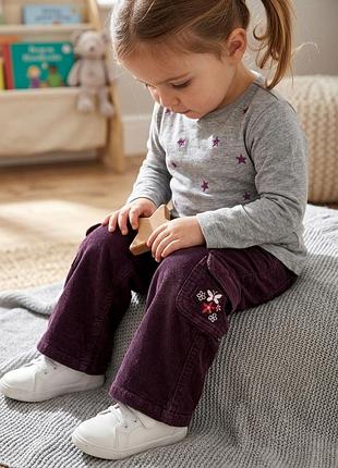 Вилветовые брюки -карго m&amp;co kids 92 см