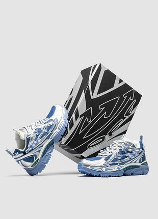 Off-white be right back blue silver