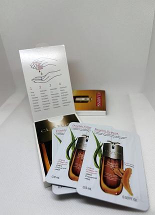 Оригінал clarins double serum  сироватка для обличчя сет 3 шт