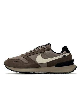 Кроссовки мужские nike phoenix waffle 1948x brown beige black