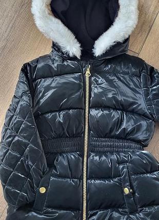 Куртка для дівчинки matalan зимова чорна