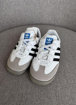 Кросівки унісекс adidas samba білі, розмір 21