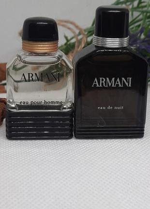 Пара giorgio armani — (eau pour homme 5 мл та eau de nuit 7 мл)