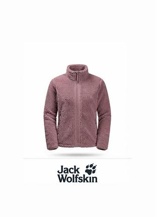 🩷 фірмова флісова куртка/кофта jack wolfskin (розмір m–l), ідеальний стан