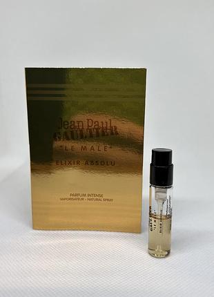 Оригинальный пробник парфюма le male elixir absolu jean paul gaultier