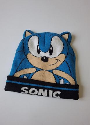 Шапка детская 10-12 лет соник sonic
