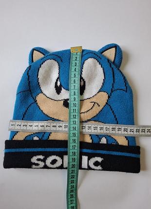 Шапка детская 10-12 лет соник sonic 4