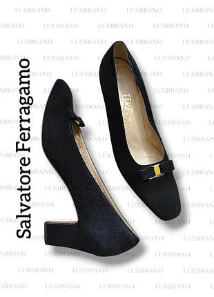 Туфли замшевые salvatore ferragamo винтаж