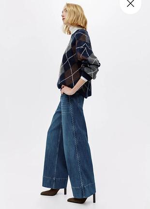 Джинси жіночі h&m широкі сині 2