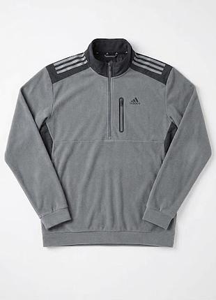 Флисовая кофта adidas originals trefoil tech 1/4-zip fleece