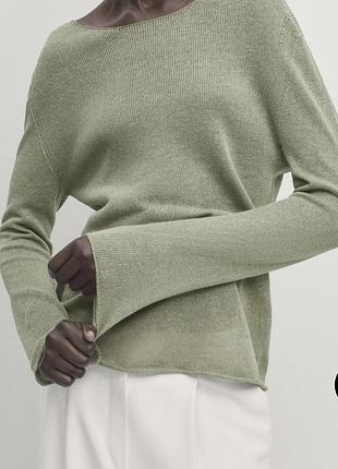 Светр massimo dutti льон