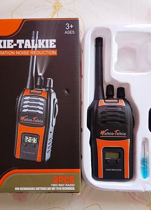 Набір із 2 дитячих іграшкових рацій walkie-talkie, радіостанція рация детская