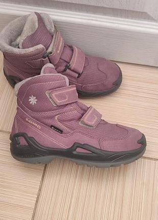 Зимние термо ботинки lowa milo gore-tex mid, 33 р, 21,5 см
