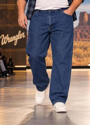 Мужские джинсы wrangler синие 4xl хлопок