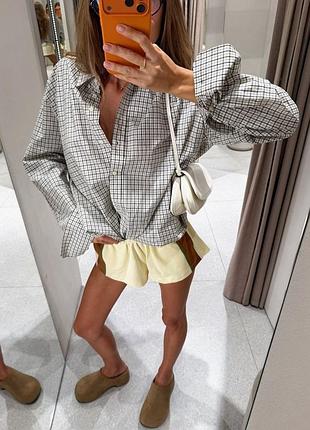 Классная хлопковая бежевая рубашка в клетку в мужском стиле zara
⚡⚡⚡⚡⚡⚡⚡⚡⚡⚡⚡⚡⚡