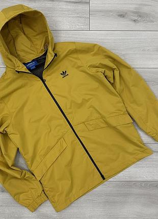 Оригінальна вітровка adidas originals shadow tones windbreaker (l) гірчична