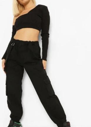 Брюки женские карго boohoo