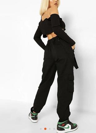 Брюки женские карго boohoo 2