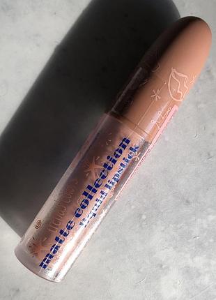 Рідка матова помада для губ glambee matte collection тон 01 1 бежева нюдова нюд глембі
