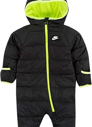 Зимовий комбінезон nike дитячий, чорний + неоново-салатовий